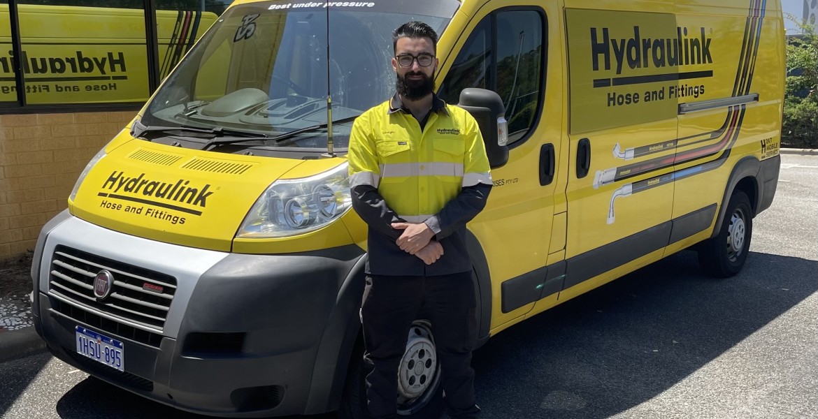 Giorgio’s passion for life on the road with Dad leads him to his own WA service-first career with Hydraulink
