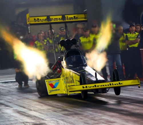 Hydraulink Jim Read Racing “Best Under Pressure” with a 522.62 kph 3.72 sec Australian record top fuel pass